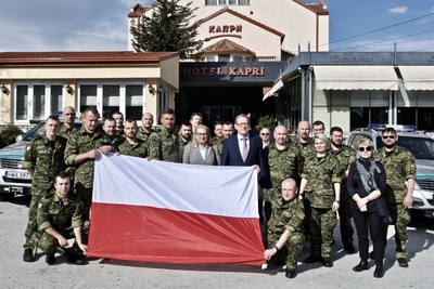 Wizyta ambasadora RP u uczestników misji SG w Republice Macedonii Północnej 