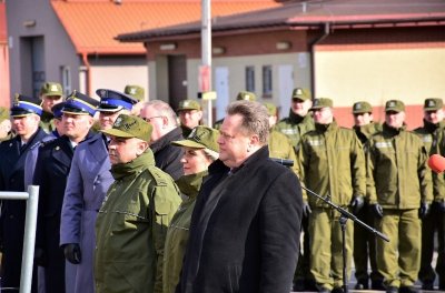 Wmurowanie aktu erekcyjnego pod nową strzelnicę w BiOSG 