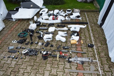 Kradzione części samochodowe 