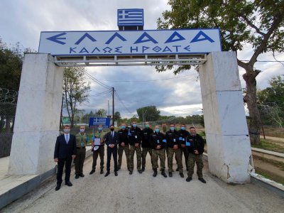 Spotkanie Ambasadora z funkcjonariuszami SG 