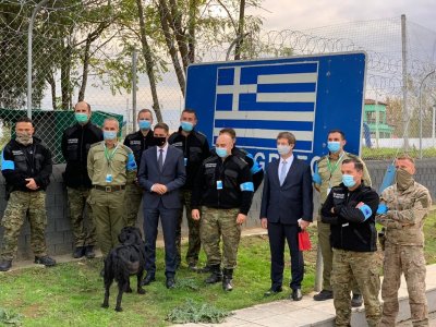 Spotkanie Ambasadora z funkcjonariuszami SG 