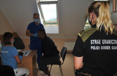 Nielegalni imigranci na granicy polsko-białoruskiej 