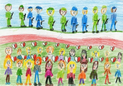Rysunek ucznia z Publicznej Szkoły Podstawowej im. Marii Konopnickiej w Rząśniku Włościańskim