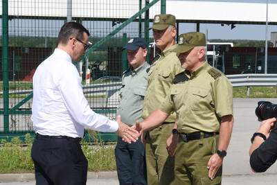 Wizyta Premiera RP na przejściu granicznym w Korczowej 