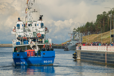 Otwarcie kanału żeglugowego przez Mierzeję Wiślaną 