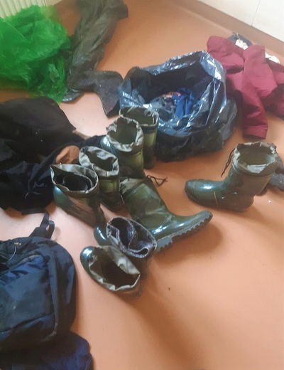 Obuwie wykorzystane do przekroczenia granicy 