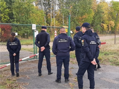 Wizyta mołdawskiej policji granicznej w PSG w Barcianach 