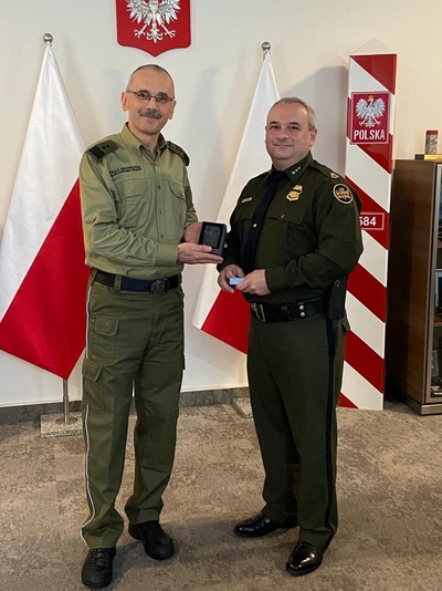 Komendant Główny Straży Granicznej z Zastępcą Szefa U.S. Border Patrol 