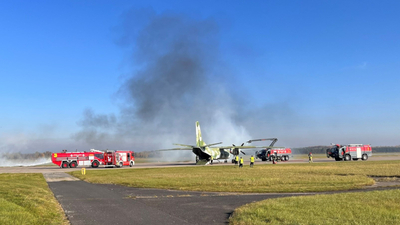 Ćwiczenia ewakuacyjno-ratownicze na lotnisku 