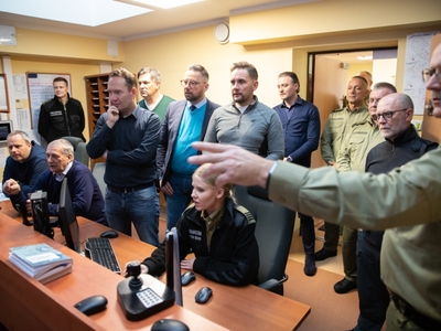 Wizyta prezydium sejmowej Komisji Administracji i Spraw Wewnętrznych na granicy z obwodem kaliningradzkim 