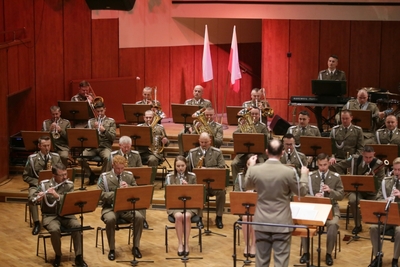 Orkiestra Reprezentacyjna SG w trakcie koncertu z okazji Narodowego Święta Niepodległości 