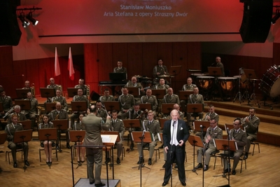 Orkiestra Reprezentacyjna SG w trakcie koncertu z okazji Narodowego Święta Niepodległości 
