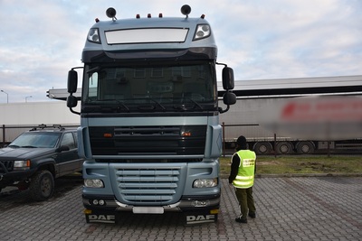 Ujawniony pojazd marki DAF 