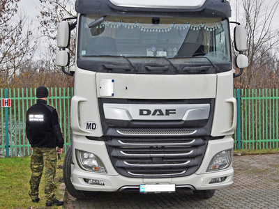 Ujawniony pojazd marki DAF 