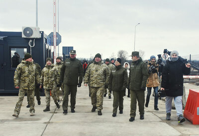 Konferencja prasowa na przejściu w Malhowicach 