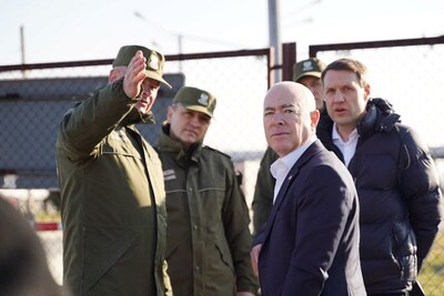 Sekretarz Bezpieczeństwa Wewnętrznego USA z wizytą na polsko-ukraińskiej granicy 