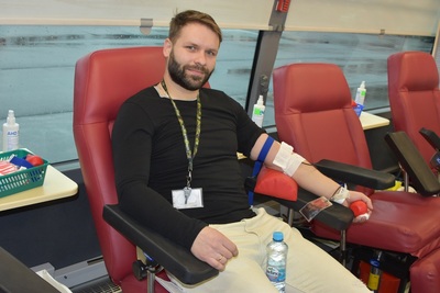 Akcja honorowego oddawania krwi w Nadodrzańskim Oddziale SG 