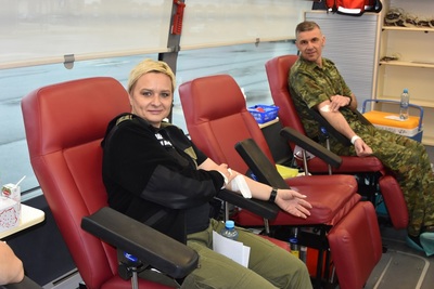 Akcja honorowego oddawania krwi w Nadodrzańskim Oddziale SG 