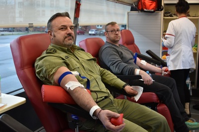 Akcja honorowego oddawania krwi w Nadodrzańskim Oddziale SG 