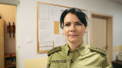kpt. SG Dorota Białoń służbowo 