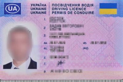 Podrobione ukraińskie prawo jazdy 