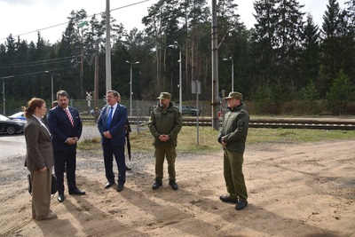 Łotewski Minister Spraw Wewnętrznych na granicy polsko-białoruskiej 