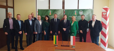 Uczestnicy spotkania Pełnomocników Granicznych Polski i Litwy 