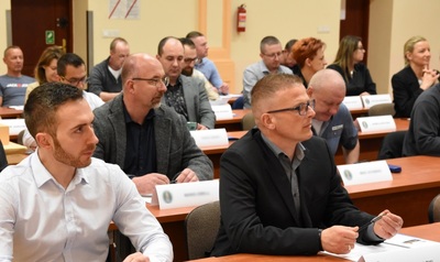 Uczestnicy seminarium dla funkcjonariuszy z Polsko-Niemieckiej Placówki w Pomellen 