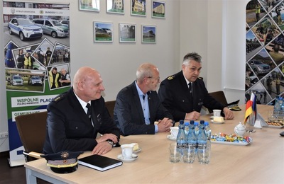 Wizyta Prezydenta Policji Kraju Związkowego Brandenburgia w Nadodrzańskim Oddziale SG 