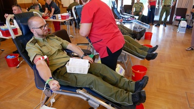 Funkcjonariusze z Nadodrzańskiego Oddziału SG oddawali krew 