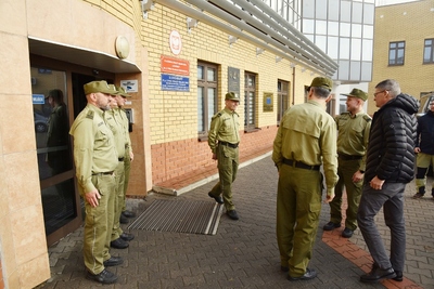 Wizyta delegacji fińskiej Straży Granicznej w Placówce SG w Kuźnicy 