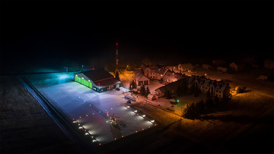 śmigłowiec Airbus na płycie lotniska w Huwnikach / zdj. st. chor. szt. SG Paweł Śnieć 