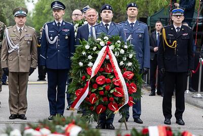 Uroczystości na Cmentarzu Wojskowym na warszawskich Powązkach 