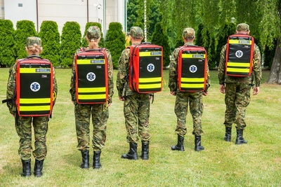 Plecaki ratownicze na wyposażeniu funkcjonariuszy NOSG 