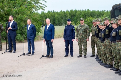 Odprawa służb na polsko-białoruskiej granicy 