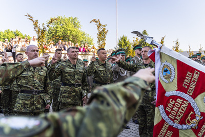 Ślubowanie w Bieszczadzkim Oddziale SG. 