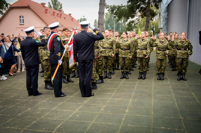 Ślubowanie w Morskim Oddziale SG. 