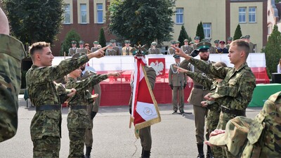 Ślubowanie w Nadodrzańskim Oddziale SG. 