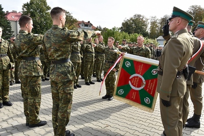 Ślubowanie w Śląskim Oddziale SG. 