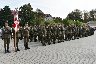 Ślubowanie w Śląskim Oddziale SG. 