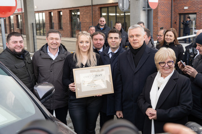 Uczestnicy podczas otwarcia przejścia granicznego Malhowice-Niżankowice. Uczestnicy podczas otwarcia przejścia granicznego Malhowice-Niżankowice.