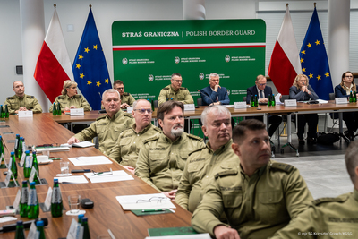 Uczestnicy odprawy kadry kierowniczej Straży Granicznej Uczestnicy odprawy kadry kierowniczej Straży Granicznej