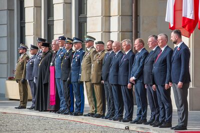 Uczestnicy uroczystości wręczenia nominacji generalskich. fot. Piotr Niemiec/NwOSG Uczestnicy uroczystości wręczenia nominacji generalskich. fot. Piotr Niemiec/NwOSG