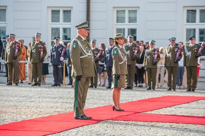 Gen. bryg. SG Dariusz Lutyński i gen. bryg. Monika Musielak. fot. Piotr Niemiec/NwOSG Gen. bryg. SG Dariusz Lutyński i gen. bryg. Monika Musielak. fot. Piotr Niemiec/NwOSG