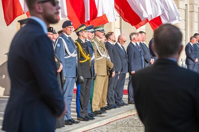 Uczestnicy uroczystości wręczenia nominacji generalskich. fot. Piotr Niemiec/NwOSG Uczestnicy uroczystości wręczenia nominacji generalskich. fot. Piotr Niemiec/NwOSG