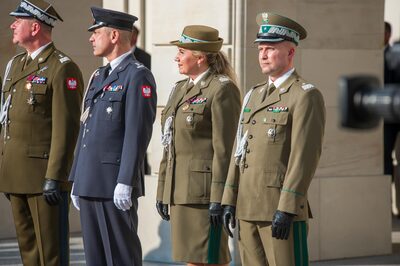 Uczestnicy uroczystości wręczenia nominacji generalskich. fot. Piotr Niemiec/NwOSG Uczestnicy uroczystości wręczenia nominacji generalskich. fot. Piotr Niemiec/NwOSG