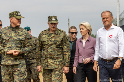 Szef polskiego rządu i Przewodnicząca Komisji Europejskiej z wizytą na granicy 