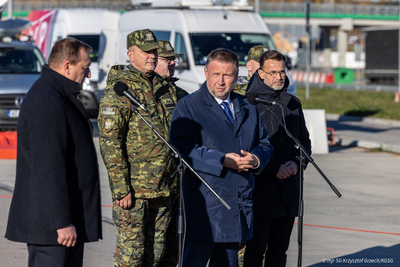 Spotkanie Ministrów Spraw Wewnętrznych Polski i Litwy na granicy Spotkanie Ministrów Spraw Wewnętrznych Polski i Litwy na granicy