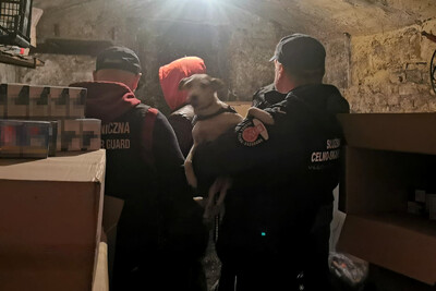 Funkcjonariusze Straży Granicznej i Krajowej Administracji Skarbowej podczas wykonywania czynności służbowych Funkcjonariusze Straży Granicznej i Krajowej Administracji Skarbowej podczas wykonywania czynności służbowych