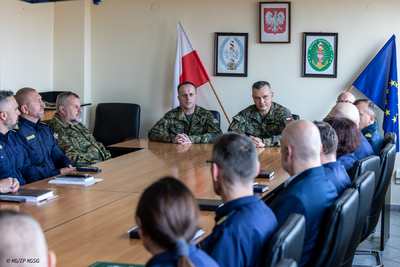Wizyta Komendanta Głównego SG w Morskim Oddziale SG
